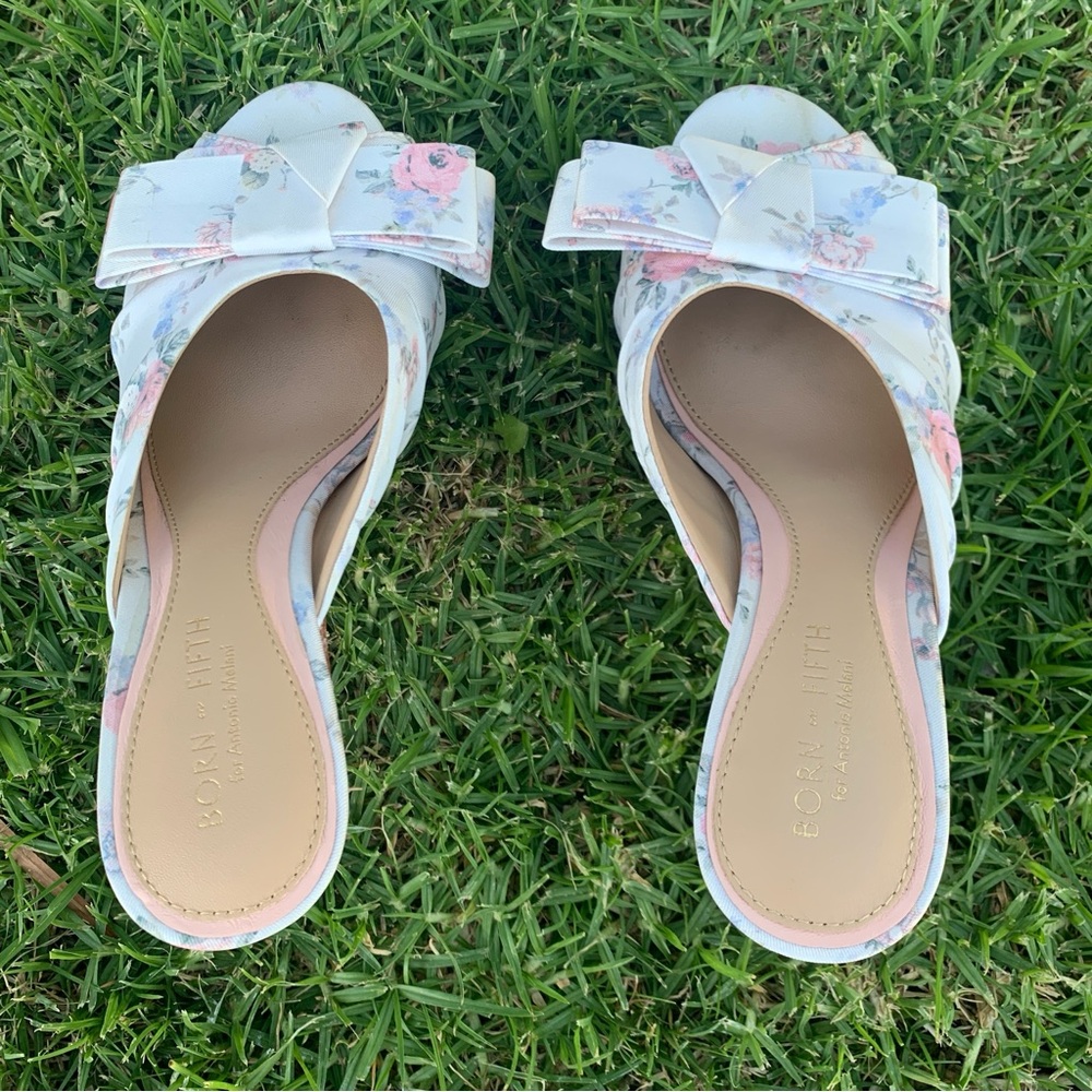 Antonio Melani x Born on Fifth Arden Floral Bow Dress Sandals - Picture 8 of 16